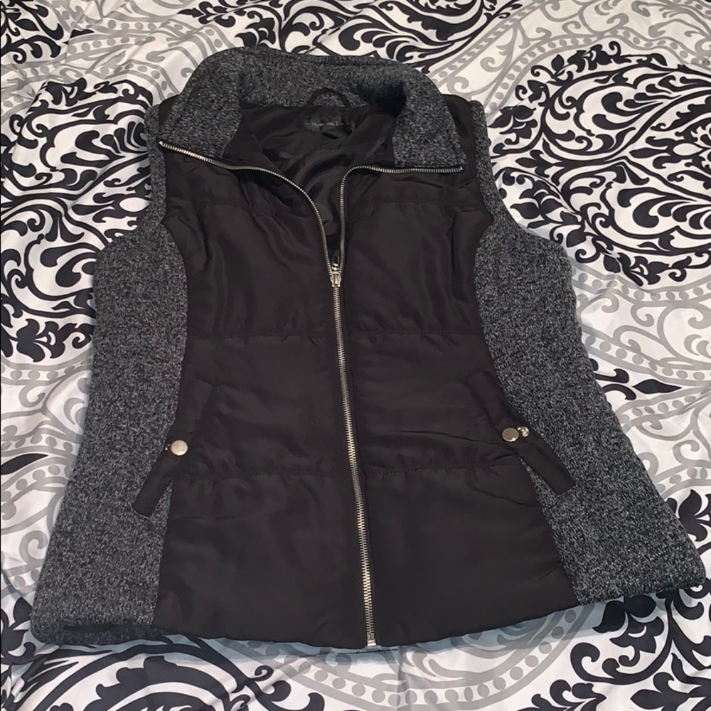 Black & Grey Winter Vest